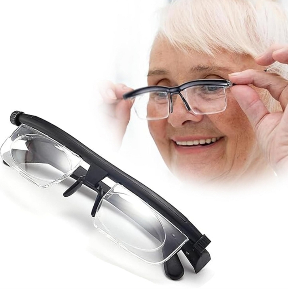 Flex Focal Adjustable Glasses for Men&Women, Focus Self-Adjusting Glasses New